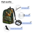 thumbnail image 4 of Yiaed Intellectual Frog Pond Print Backpack, Premium Laptop Backpack, Travel Backpack for Women, Lightweight Backpacks, Comfortable Back Pack-Small, 4 of 7