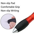 thumbnail image 3 of SEIWEI 5 Set Wide Body Ballpoint Pens Heavy Weighted Fat Pens with Extra Black Ink Refills and Lanyard (Red), 3 of 8