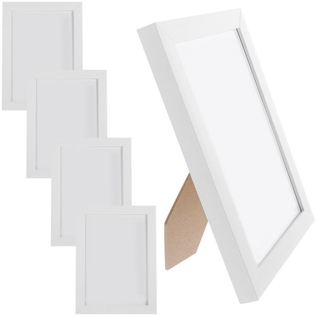HLONK 5 Pcs Hanging Dual-purpose Decorative Picture Frame Pvc Transparent Photo 5pcs White (5*7 Inches (no Paper)