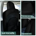 thumbnail image 3 of FH Group Faux Leather Car Seat Covers 2017-2024 for Tesla Model 3, Custom Fit Front Set Black with Air Freshener, 3 of 6