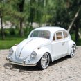 thumbnail image 4 of 2022 nuevo 1:18 coche clásico Escarabajo Negro coche de aleación modelo de coche de simulación decoración colección regalo juguete modelo de fundición a presión, 4 of 5