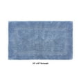 thumbnail image 2 of Better Trends 24" x 40" Premium Bathroom Rug Mat, 100% Cotton, Extra Soft Tufted Door Mat, Water Absorbent & Reversible Bath Mat (Dark Blue) Lux Collection, 2 of 6