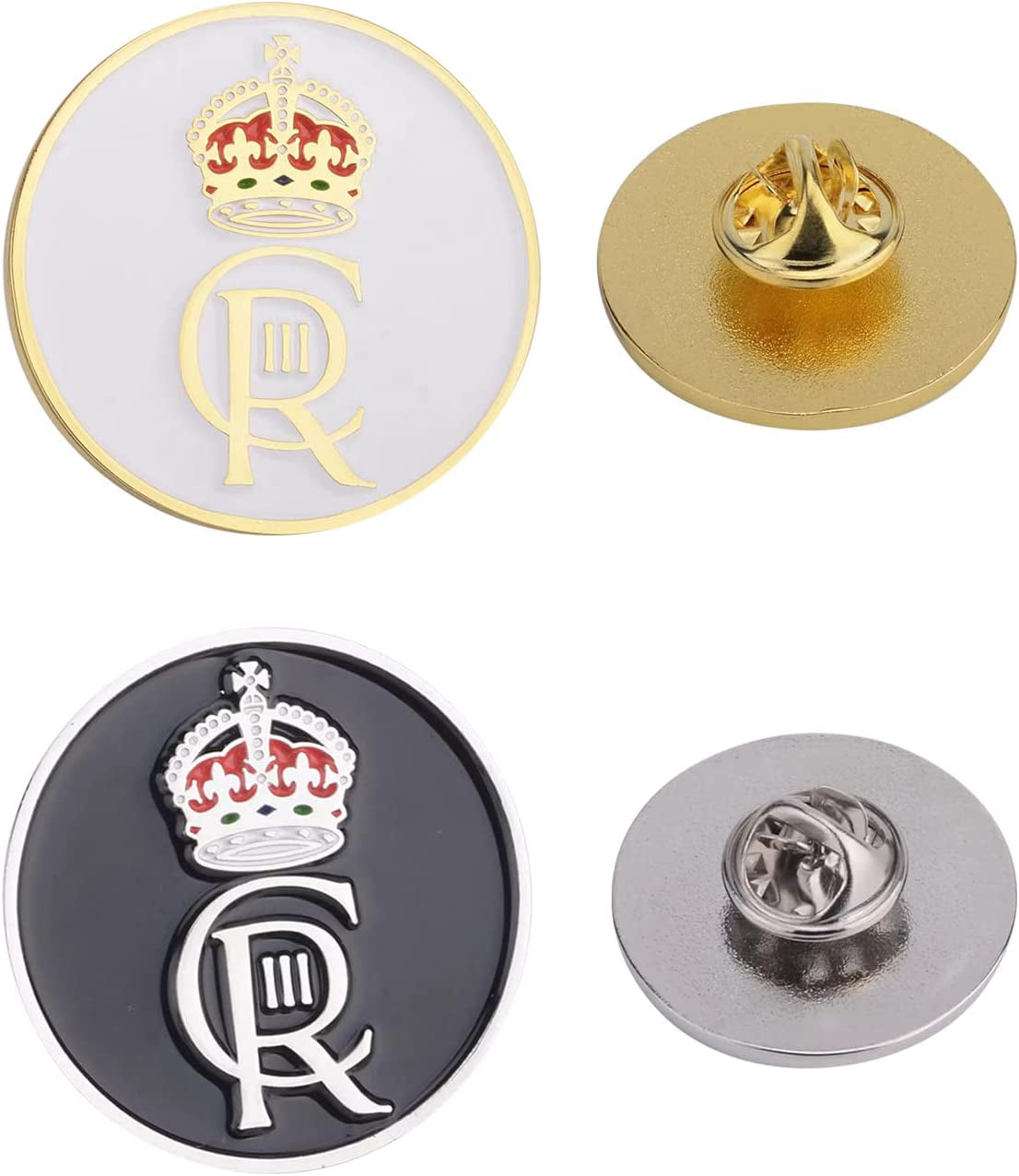King Charles Jacket Silver Buttons set of 5 - Masonic Supply Shop