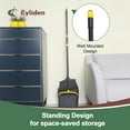 thumbnail image 4 of Eyliden Thicker Broom and Dustpan Set for Home with 54in Long Handle and Teeth Brush, Grey, 4 of 9
