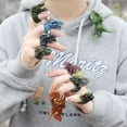 thumbnail image 3 of HEVIRGO 6 Pcs Anneau de Dinosaure Texture Fine Apprentissage Précoce Cognition des Animaux Jouets Éducatifs Modèle Réaliste Jouet PVC Simulation Dinosaure Animal Sauvage Oiseaux Anneaux de Doigts Jouet pour Enfants, 3 of 10