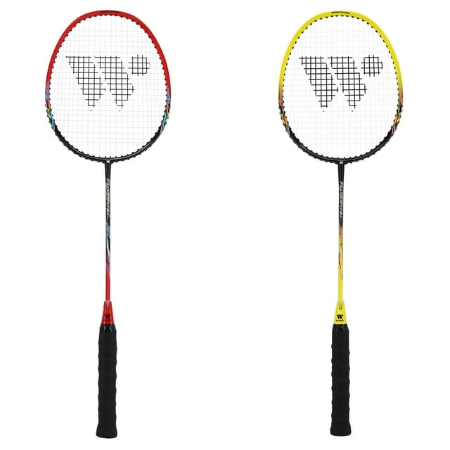 WISH FusionTec 917 - Badminton Racket and case - Includes 1 Badminton Racket and 1 Badminton Bag - Excellent Badminton grip - great for competitive Badminton games, Red