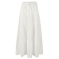 thumbnail image 4 of Women Boho Summer Elastic Waist Renaissance Maxi Flowy Long Tiered Plus Size Skirt 2026 Fashion Clothing My Items, 4 of 5