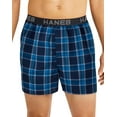 thumbnail image 2 of Hanes Ultimate® Comfort Flex Fit® Cotton Stretch Boxers 3-Pack Assorted L Men's, 2 of 3
