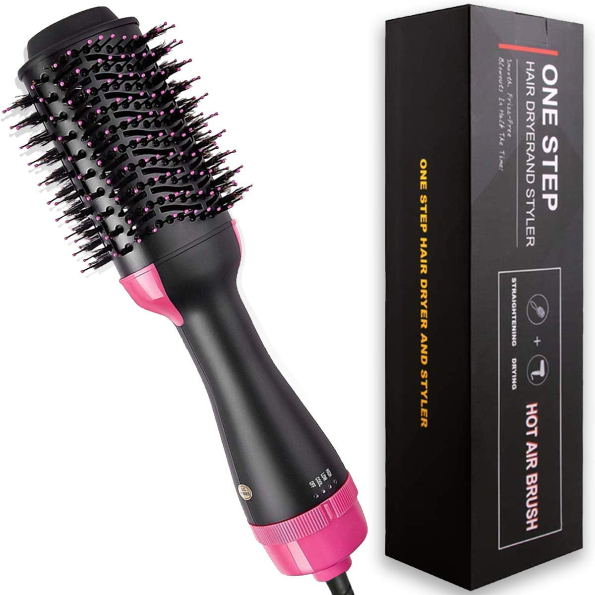 Hair Straightening & Volumizing One Step Blow Dry Hair Brush - Walmart.com