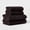Washed Black, variant on Quick Dry Ribbed Bath Towel Set - Cotton Terry, Midweight 450-550 GSM, Machine Washable