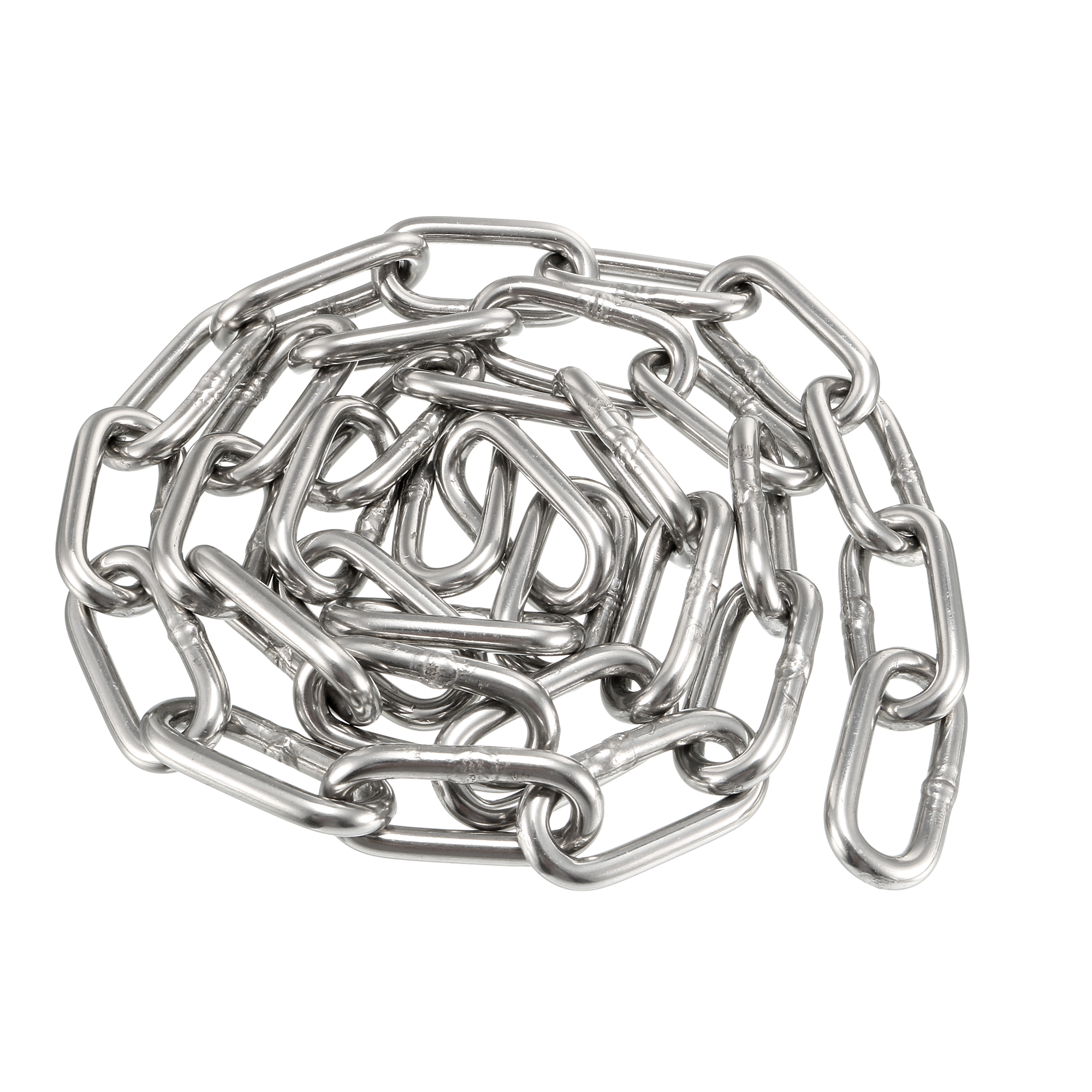 Stainless Steel 304 Hardened Proof Coil Chain 1m Long 5mm Thickness
