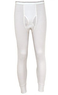 3 Pack of 2pc Thermal Sets for Men, Base Layer Long Johns Underwear, Top &  Bottom, Cotton, Solid Colors (Large, Off White) 