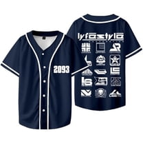 Yeat 2093 Lyfestyle Merch Baseball Jersey Merch Shirt V-Neck Women Men Short Sleeve Streetwear Clothes