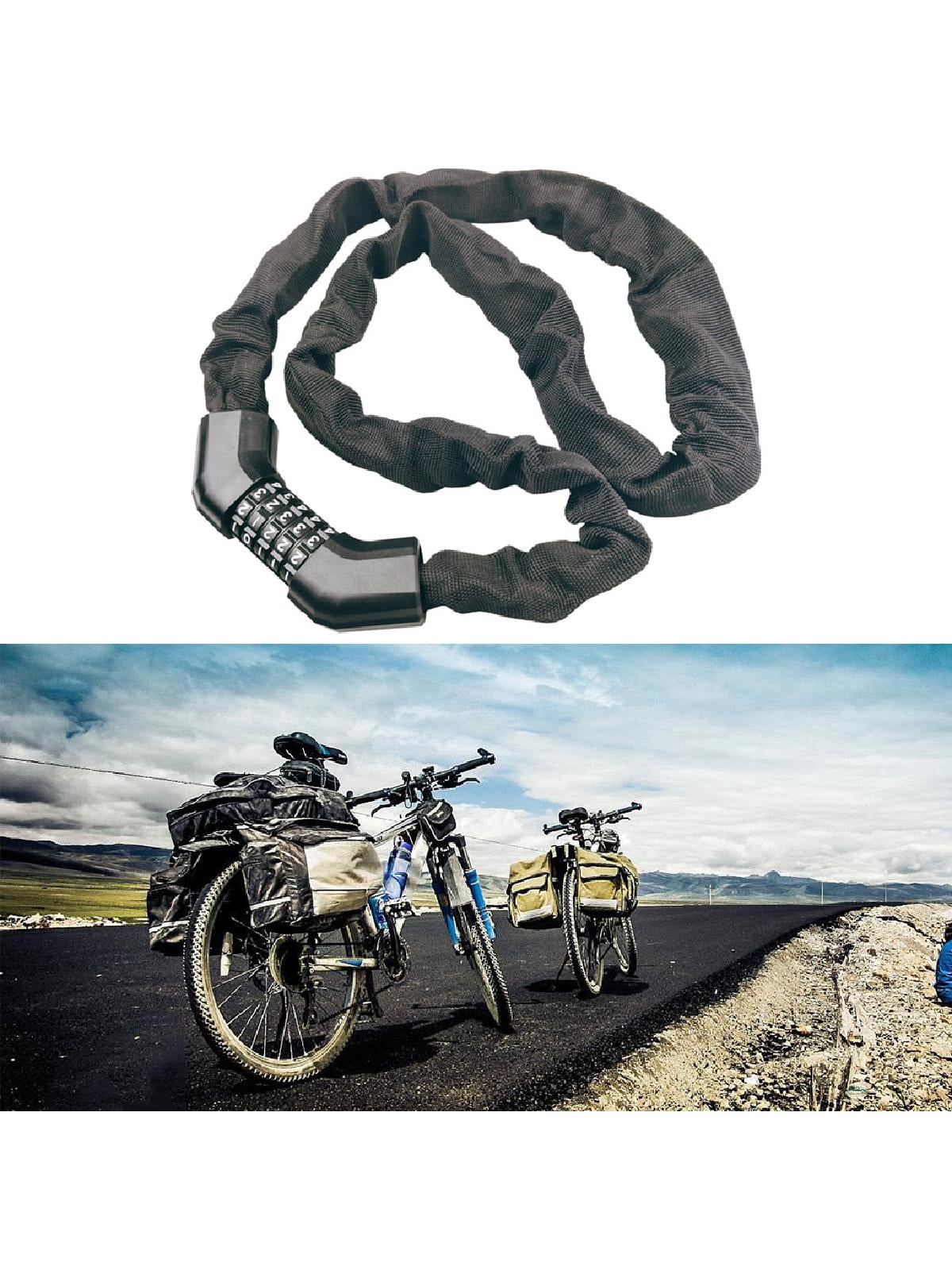 Bike Chain Locks, 5 Digit Resettable Combination Password Bicycle Lock,Heavy Duty Anti-Theft Cycling Cable Locks