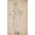 thumbnail image 3 of Charles Samuel Keene 16x24 Black Modern Framed Museum Art Print Titled - Sketchbook Drawing (Between 1846 and 1852), 3 of 5