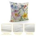 thumbnail image 4 of Spring Floral Throw Pillow Covers  Inch Garden Flowers Birds Decorative Pillows Polyester Linen Outdoor Cushion Cases for Couch Sofa Bed Home Decor Set of, 4 of 5