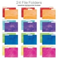 thumbnail image 5 of Global Printed Products 12 Hanging File Folders and 24 File Folders, Letter Sized - Watercolor Solid, 5 of 7