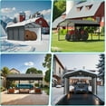 thumbnail image 2 of Metal Carport,Carports 10x15 Heavy Duty,Car Tent Garage with Galvanized Metal Roof,Car Port Kits for Snow,Outdoor Car Shelter, 2 of 9