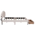 thumbnail image 3 of Bellemave LED Queen Szie Bed Frame with Storage Drawers, Teddy Fleece Upholstered Platform Bed with USB Ports, Princess Bed with Light & Headboard, No Box Spring Needed (Beige), 3 of 8