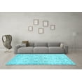 thumbnail image 3 of Ahgly Company Indoor Rectangle Persian Light Blue Traditional Area Rugs, 6' x 9', 3 of 4