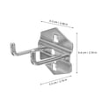 thumbnail image 2 of ELAYARD 5Pcs Metal Pegboard Hooks for Hanging Tools Home Organization Easy to Use Storage, 2 of 6