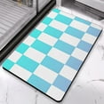 thumbnail image 2 of Soft and Comfortable Bathroom Runner Rug - Checkered, 20x32 in Long Bath Mat, Non-Slip, Absorbs Water, Machine Washable., 2 of 5