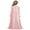 A Pearl Pink, variant on Aislor Kids Girls Halter Neck Floral Lace Chiffon Dress Junior Bridesmaid Wedding Evening Party Prom Maxi Gown