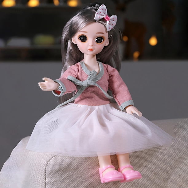 Muñeca de 30 Ropa Preciosa Simulación para Bebé CUTICAT Muñeca articulada con bola