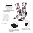 thumbnail image 3 of KLL Vintage Butterflies Print Cool Socks Men's Women's Crew Socks Funny Crazy Novelty Stockings, 3 of 6