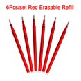 thumbnail image 1 of Erasable Gel Pen 0.7mm 0.5mm Bullet Tip Blue Black Red Color Ink Refill Rods Writing Drawing Painting Washable Handle 6Pcs Red Ink 0.5mm, 1 of 6
