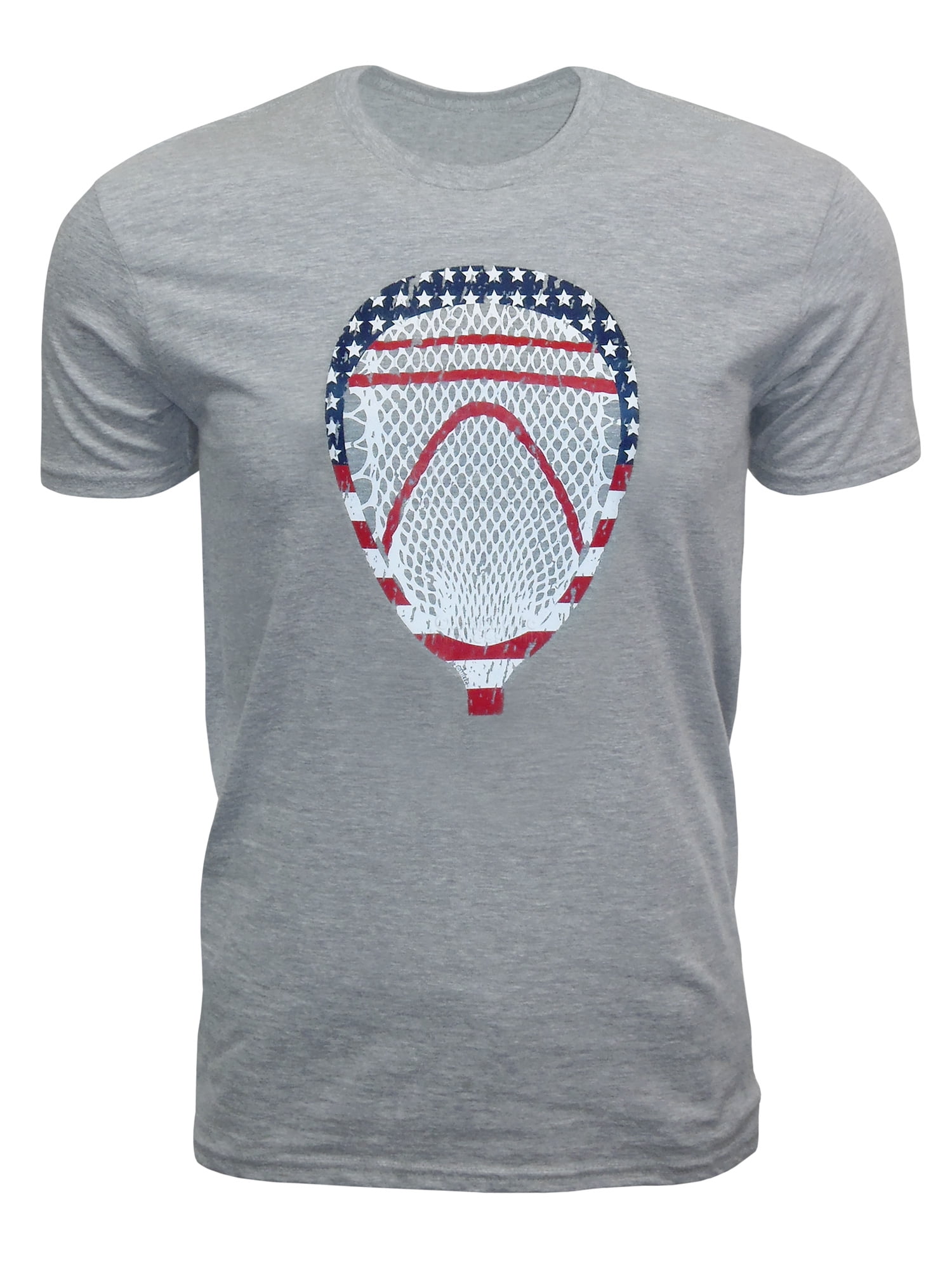 Zone Apparel Lacrosse Men’s American Flag Goalie Head USA Tshirt