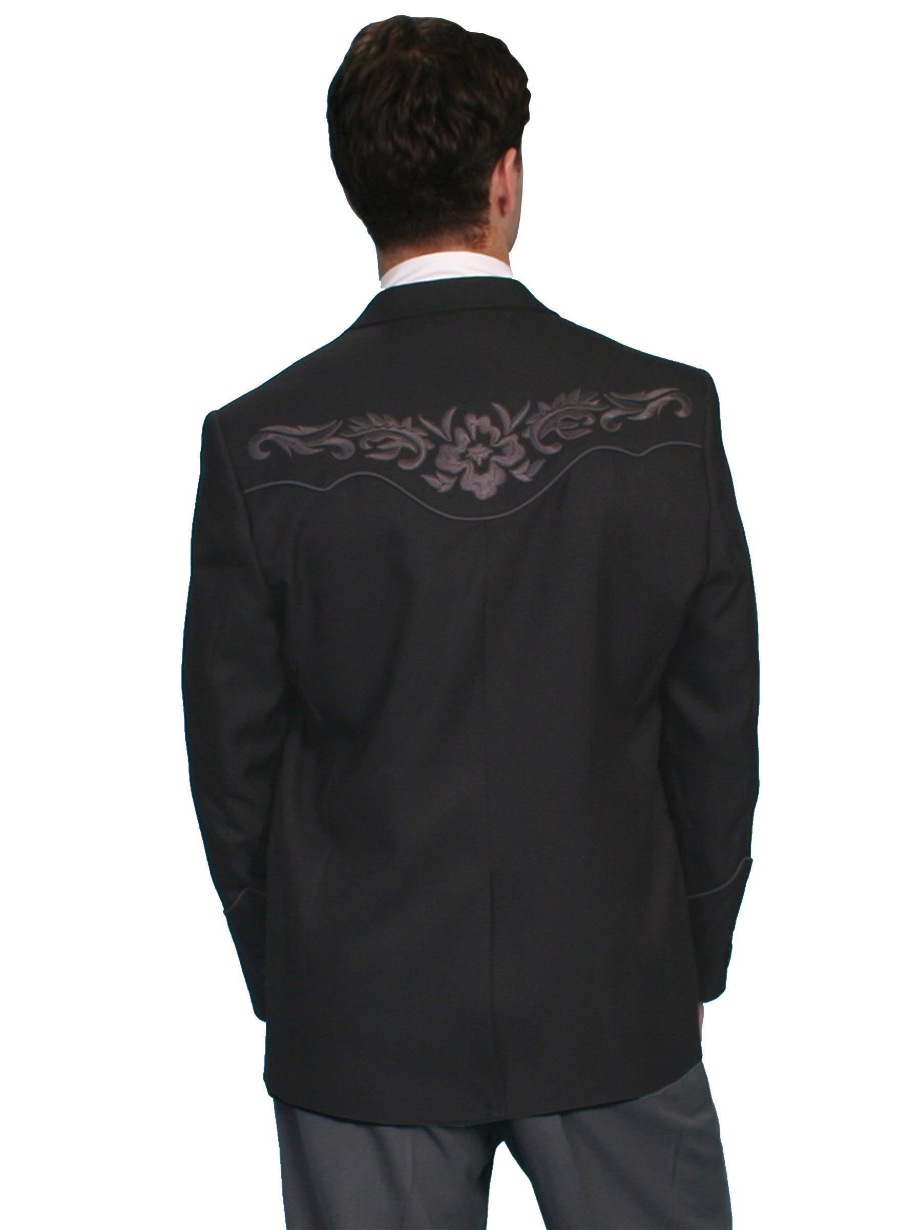 Scully Men's Floral Embroidered Western Jacket Big And Tall