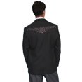 thumbnail image 2 of Scully Western Mens Charcoal Polyester Floral Tone Embroidered Blazer 48, 2 of 2