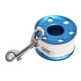 thumbnail image 1 of Eigraketly Carrete de buceo de 50m con forma de bocina, línea de alta visibilidad, rueda de alambre de aluminio, fuerte resistencia a la tracción, buzo Deportes acuáticos Azul Eigraketly OD024325-02, 1 of 6