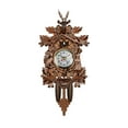 thumbnail image 2 of OEFNTAC Cuckoo Cuckoo Wall Clock Chime Alarm Clock Retro Clock Wooden Living Room Clock,Wood Clock Wall Decor, 2 of 5