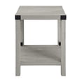 thumbnail image 5 of Walker Edison Sedalia Table d'Appoint Moderne de Style Ferme en Métal, 18 Pouces, Gris Pierre, 5 of 5