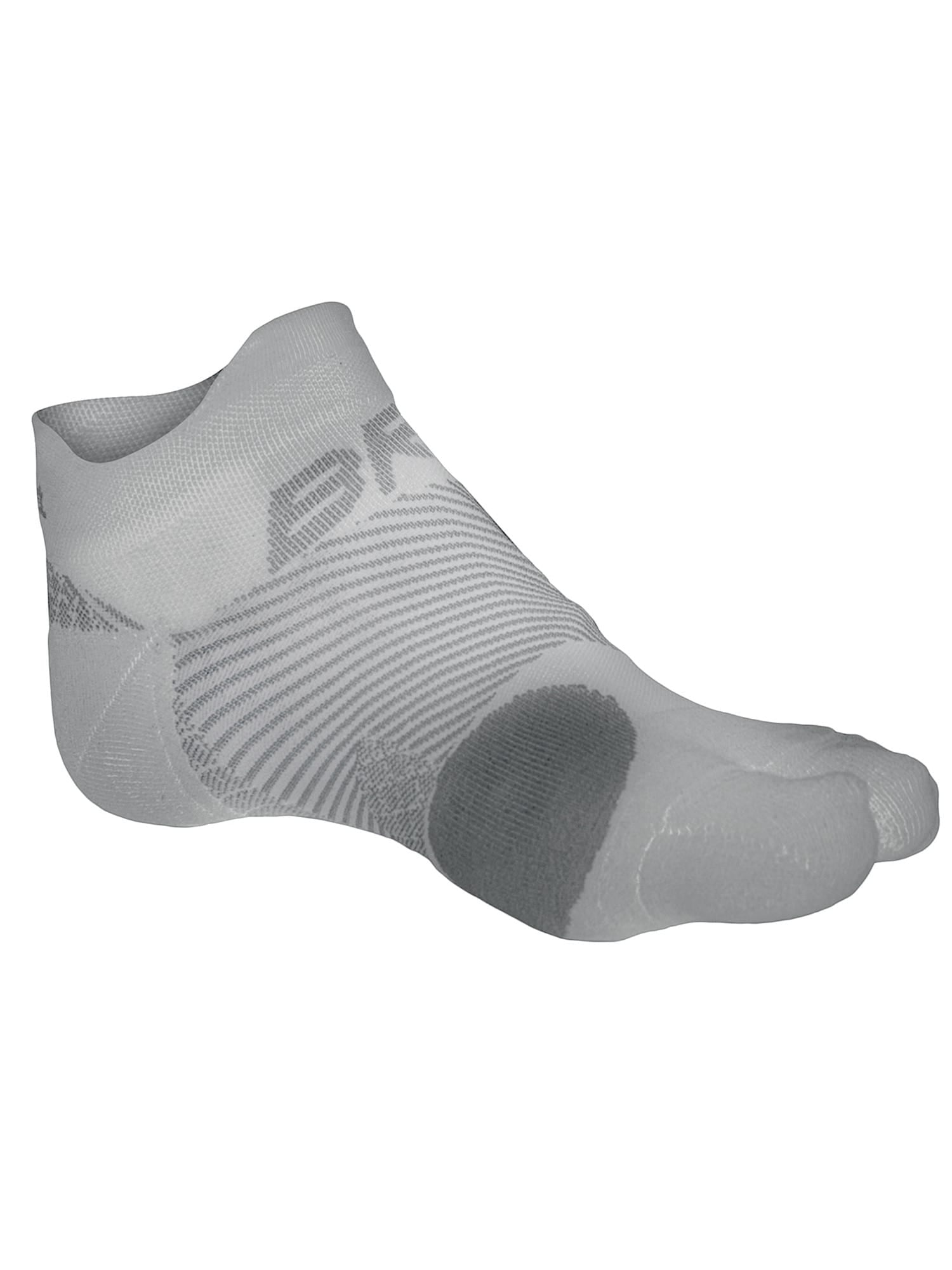 Orthosleeve BR04 Bunion Relief Socks w. Compression - Moisture Wicking  Split Toe - Gray - Large