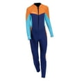 thumbnail image 4 of Diving Swimsuit Thermal Fullsuit 2.5mm Neoprene Water Resistant Kids Wetsuit Blue Size 8, 4 of 7