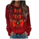thumbnail image 3 of Sudadera con Cremallera Gibobby Navidad Imprimir Casual Vino XL, 3 of 5