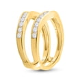 thumbnail image 4 of 14kt Two-Tone Yellow Gold Womens Round Diamond Wrap Ring Guard Enhancer 1.00 Cttw, 4 of 4