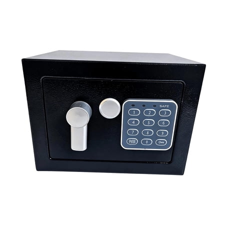 Sharprepublic Digital Security Box Birthday Gift Flexible Mounting Sturdy Minimalist Container Black