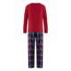 thumbnail image 3 of Pijama De Navidad, Blusa De Manga Larga Roja + Pantalones Largos A Cuadros O Pantalones Individuales ; Papá XL, 3 of 4