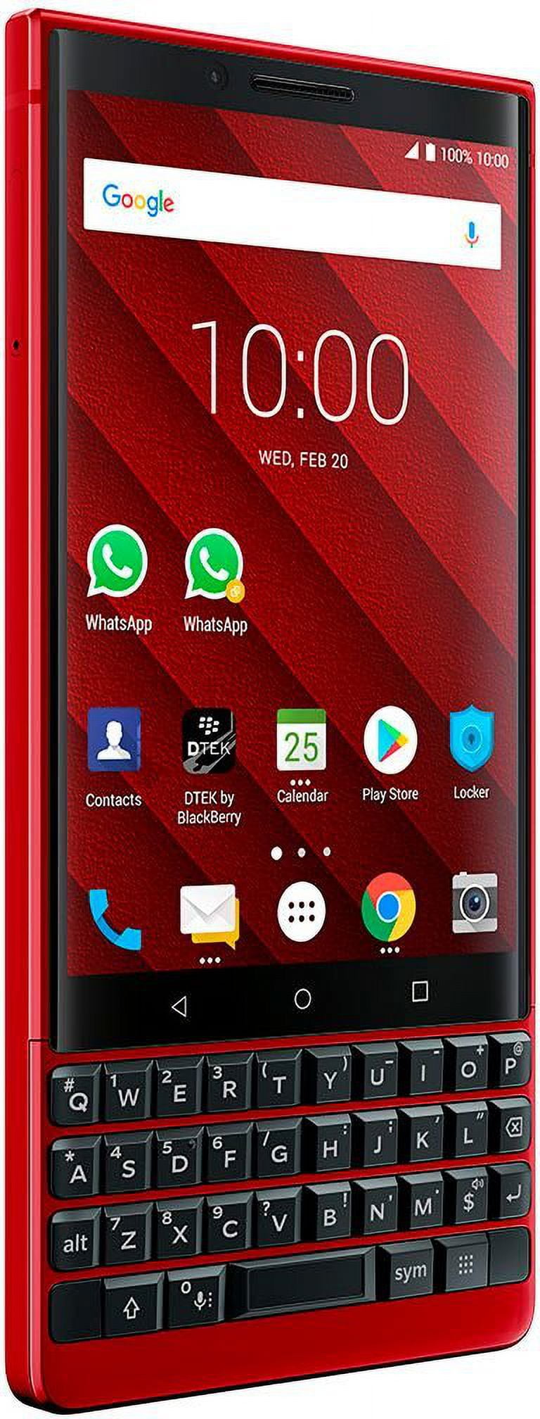 100台限定 BlackBerry KEY2 RED EDITION BlackBerry KEY2 Red Edition Smart Cell Phone - 128GB Memory