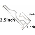 thumbnail image 2 of 10pcs Valance Clips 2.5inch Arc-Shaped for Blinds Components Accessory Dirsty Cover Holder Clips, 2 of 4