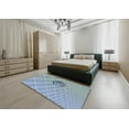 thumbnail image 4 of Ahgly Company Indoor Square Patterned Steel Blue PAT1655X Area Rugs, 5' Square, 4 of 6