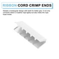 thumbnail image 3 of 10Pack Ribbon End Crimp Clamps, 32mm/1.26inch Belt Ends Tip, White, 3 of 7