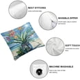thumbnail image 4 of Acheng Summer Sunshine Beach Bottle Coral Seaweed Decor Throw Pillow Case Cover Blue Ocean Tropical Coconut Tree Starfish Pillow Cover for Home Chair Couch Cushion Cover,2 Pcs White, 4 of 6