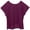 Purple, variant on Batwing Sleeve Tops for Women Summer Casual Cotton Linen Lightweight Short Sleeve Crewneck Oversized T Shirts