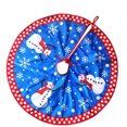 thumbnail image 1 of Falda de árbol de Navidad con estampado de muñeco de nieve de dibujos animados Árboles de Navidad Cubierta de la base Mat Rústico Holiday Interior Gift Floor Holder Decoración Inevent HA007966-00, 1 of 2
