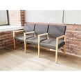 thumbnail image 5 of Pemberly Row Waiting Reception 3 Seat Tandem Seating Wood Frame in Gray, 5 of 5